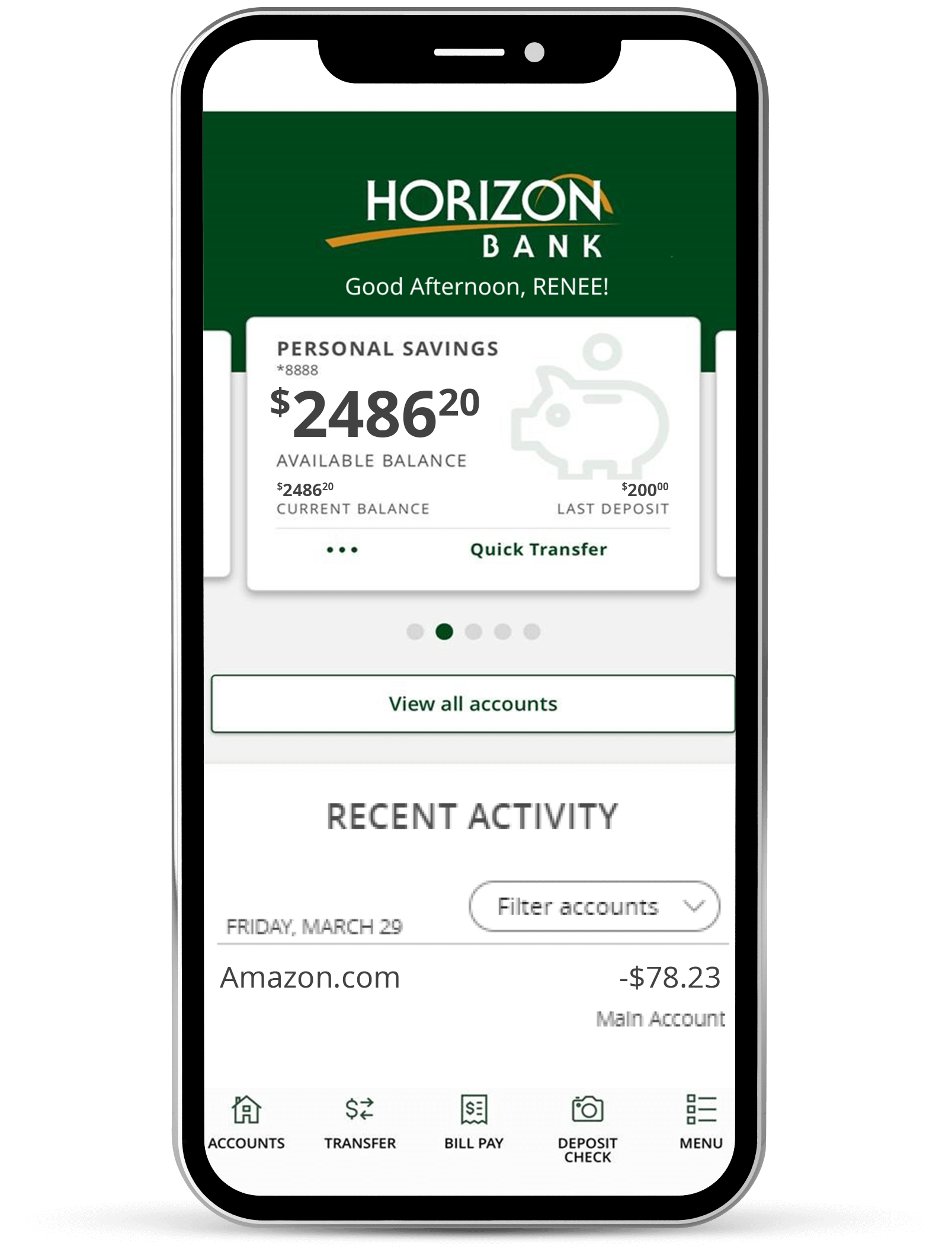 Mobile Online Banking Preview
